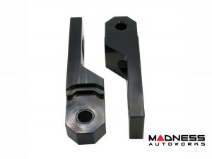 Ford F-150 Tow Hook Shackle Adaptors - Aluminum - Black